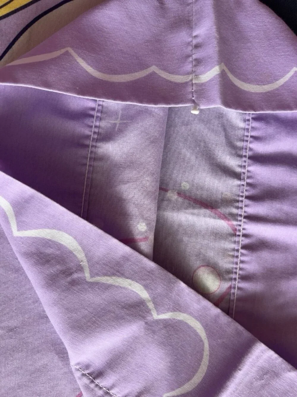DISNEY HOME Pillow Case Std Princess Snow White Sleeping Beauty Purple Y2K USA